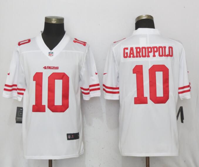 Men San Francisco 49ers #10 Garoppolo White Vapor Untouchable Limited Nike NFL Jerseys->san francisco 49ers->NFL Jersey